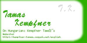 tamas kempfner business card